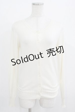 画像: Jane Marple / バックフリルカーディガン  オフ H-26-01-09-031-JM-TO-KB-ZH