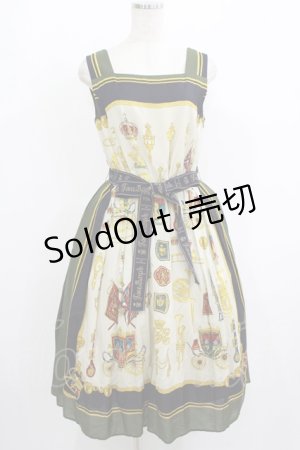 画像: Jane Marple / Royal Paradeスクエアドレス  カーキ H-25-08-04-005-JM-OP-KB-ZH