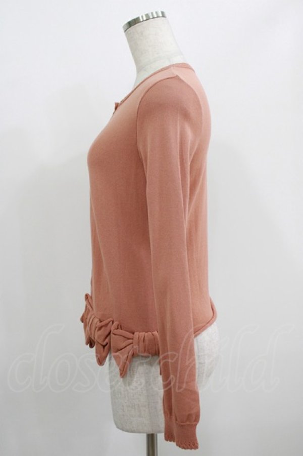 画像2: Jane Marple / 裾リボンボレロ  ベージュ H-25-08-04-043-JM-TO-KB-ZH (2)