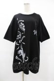 画像1: Candy Stripper / ANARCHYプリントTee  黒 H-25-08-04-1039-PU-TO-KB-ZH (1)