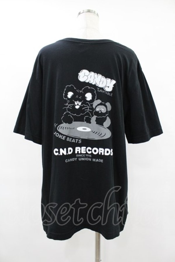 画像2: Candy Stripper / C.N.D RECORDS TEE 4 ブラック H-25-08-04-1040-PU-TO-KB-ZH (2)