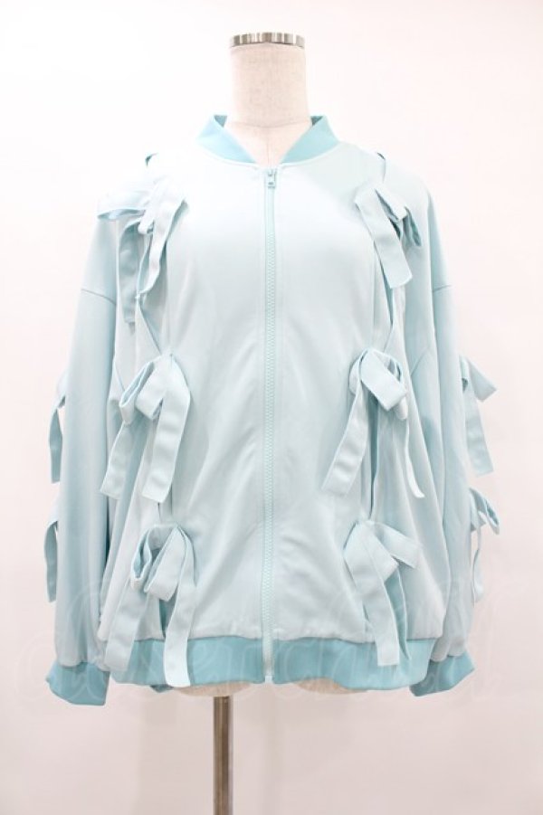 画像1: Candy Stripper / IMMATURE RIBBON BLOUSON  ライトブルー H-25-08-04-1059-PU-JA-KB-ZH (1)