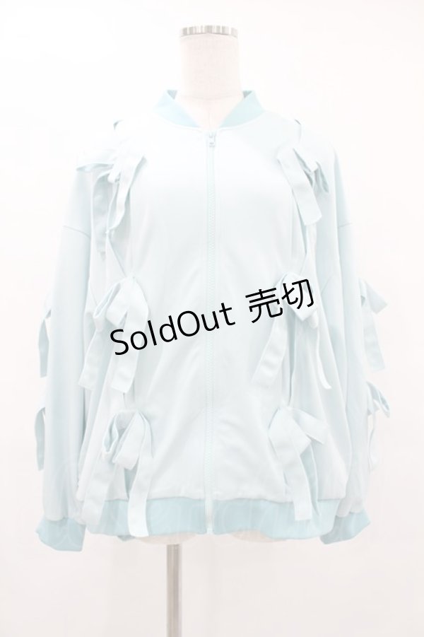 画像1: Candy Stripper / IMMATURE RIBBON BLOUSON  ライトブルー H-25-08-04-1059-PU-JA-KB-ZH (1)