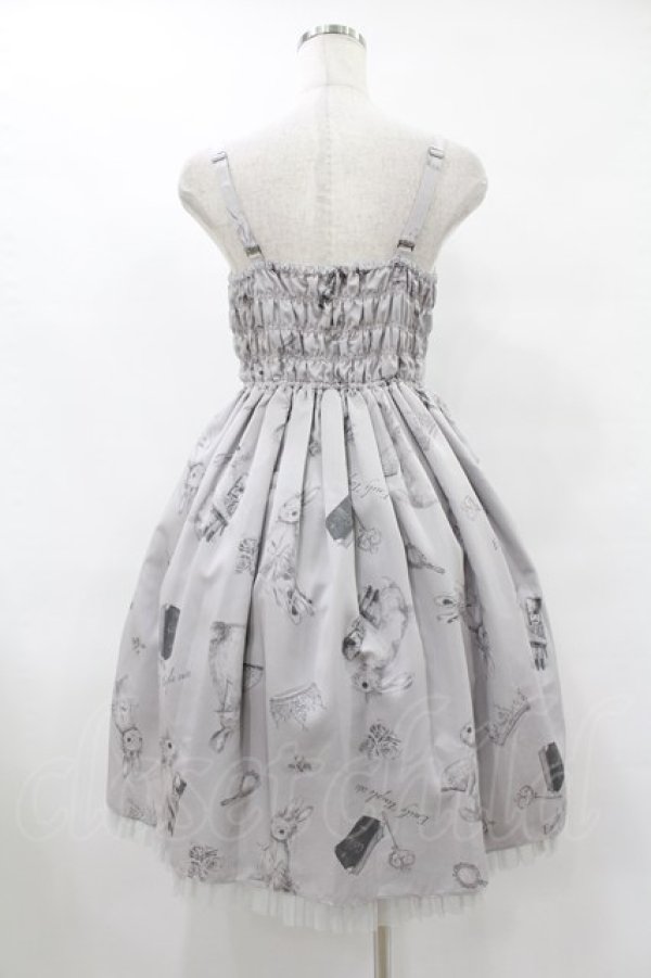 画像2: Emily Temple cute / principal bunnyキャミソールワンピース  グレー H-25-08-04-1007-ET-OP-KB-ZH (2)