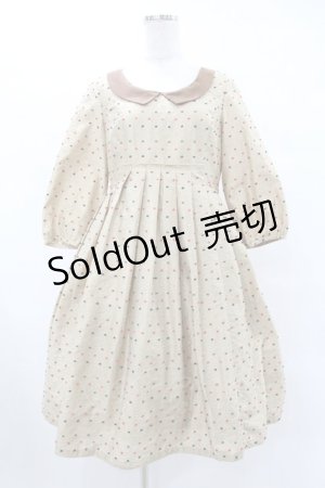 画像: Emily Temple cute / カラードットワンピース  茶 H-25-08-04-1009-ET-OP-KB-ZH