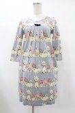 画像1: Emily Temple cute / シャンブルカットソーワンピース  グレー H-25-08-04-1019-ET-OP-KB-ZH (1)