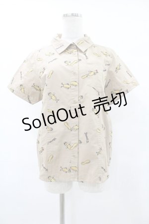 画像: Candy Stripper / PEANUTS SHIRT M ベージュ H-25-08-04-1027-PU-BL-KB-ZH