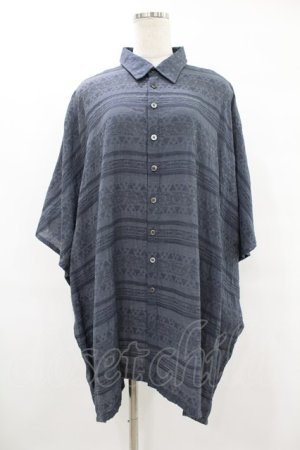 画像: MiDiom / Oriental JQ Square Shirt  Dull Blue H-25-08-04-1035-PU-BL-KB-ZH
