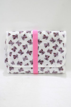 画像: Candy Stripper / SUNNY ELEPHANT TRAVEL POUCH  白 H-25-08-04-056-PU-ZA-KB-ZH