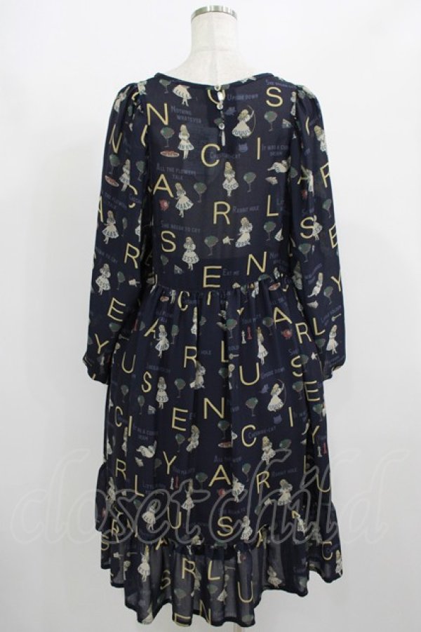 画像3: Jane Marple / The nursery Alice tunic dress  ネイビー H-25-08-04-001-JM-OP-KB-ZH (3)