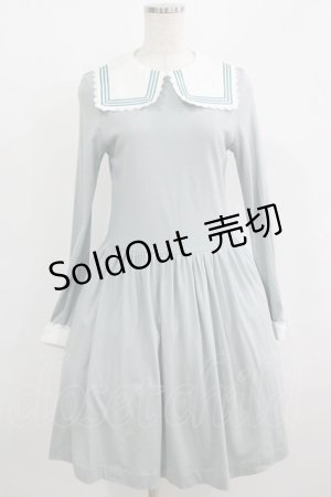 画像: Jane Marple / ソフト天竺クラシックマリンカラーのワンピース Free ブルー H-25-08-04-014-JM-OP-KB-ZH