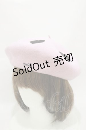 画像: MILK / Marieハートベレー  ピンク H-25-08-05-001-ML-AC-KB-ZH