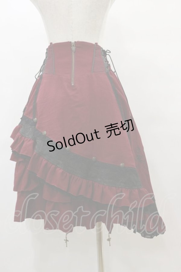 画像2: Ozz oneste / Spring Rose Carolキャロルスカート  ワイン H-25-08-05-044-OO-SK-KB-ZH (2)