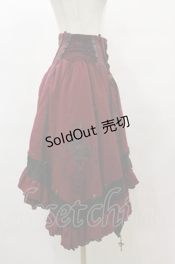 画像4: Ozz oneste / Spring Rose Carolキャロルスカート  ワイン H-25-08-05-044-OO-SK-KB-ZH (4)