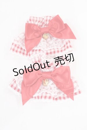 画像: Angelic Pretty / Lovelyチェックお袖とめ  レッド H-25-08-05-1034-AP-ZA-NS-ZH
