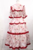 画像3: Chalmiere / チェリーバニー柄ワンピース M ピンク H-25-08-05-1004-LO-OP-NS-ZH (3)