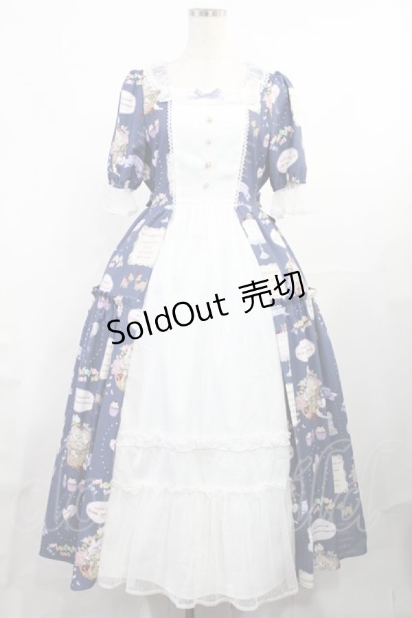 画像1: axes femme kawaii / 10thアニバーサリーワンピース M ブルー H-25-08-05-1005-AX-OP-NS-ZH (1)