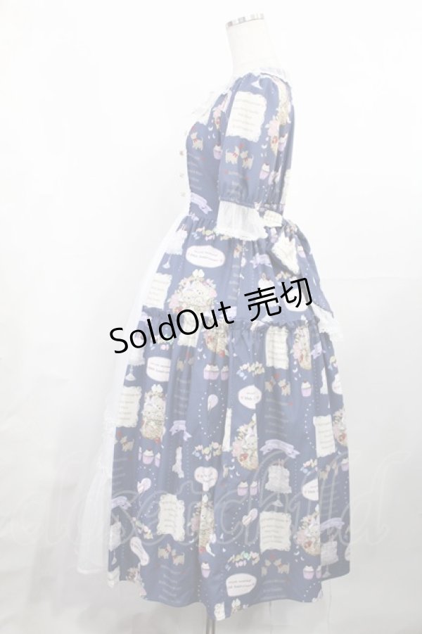 画像2: axes femme kawaii / 10thアニバーサリーワンピース M ブルー H-25-08-05-1005-AX-OP-NS-ZH (2)