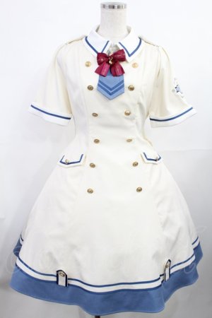 画像: Amavel / Admiral Embemミリタリーワンピース Free アイボリー H-25-08-05-1012-CA-OP-NS-ZH