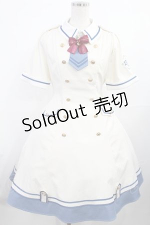 画像: Amavel / Admiral Embemミリタリーワンピース Free アイボリー H-25-08-05-1012-CA-OP-NS-ZH