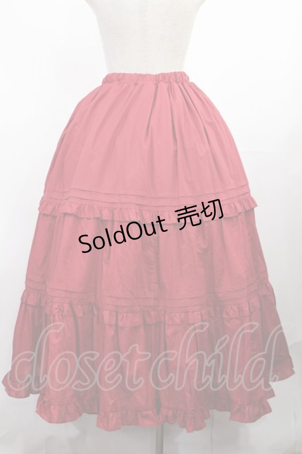 画像3: Chalmiere / クラシックコットンスカート M レッド H-25-08-05-1002-LO-SK-NS-ZH (3)