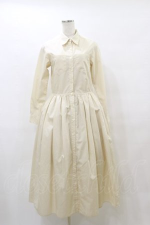 画像: MILK / ロングシャツDress  ベージュ H-25-08-05-072-ML-OP-KB-ZH