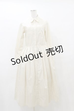 画像: MILK / ロングシャツDress  ベージュ H-25-08-05-072-ML-OP-KB-ZH