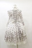 画像2: ATELIER PIERROT / Rosy Bouquet Dress size1 ライトグレー H-25-08-05-073-EL-OP-KB-ZH (2)