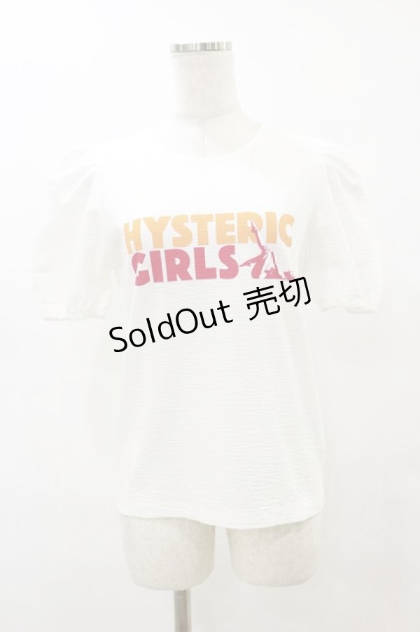 画像1: HYSTERIC GLAMOUR / HYS GIRLSプルオーバー  白 H-25-08-05-020-PU-TO-KB-ZT493 (1)