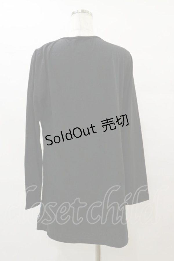 画像2: Drug Honey / スケルトンテディ切替ロングカットソー  ブラック H-25-08-05-021-PU-TO-KB-ZH (2)