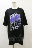 画像1: NieR Clothing / プリントCOTTON CUTSEW XL 黒 H-25-08-05-025-PU-TO-KB-ZT374 (1)