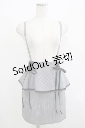 画像: MA*RS / スピンドルペプラムスカート Free ブラックチェック H-25-08-06-033-EL-SK-NS-ZH