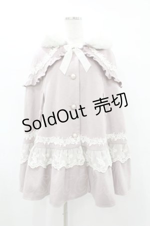 画像: axes femme kawaii / ローズフリルケープコート M ピンク H-25-08-06-1047-AX-CO-NS-ZT-C068