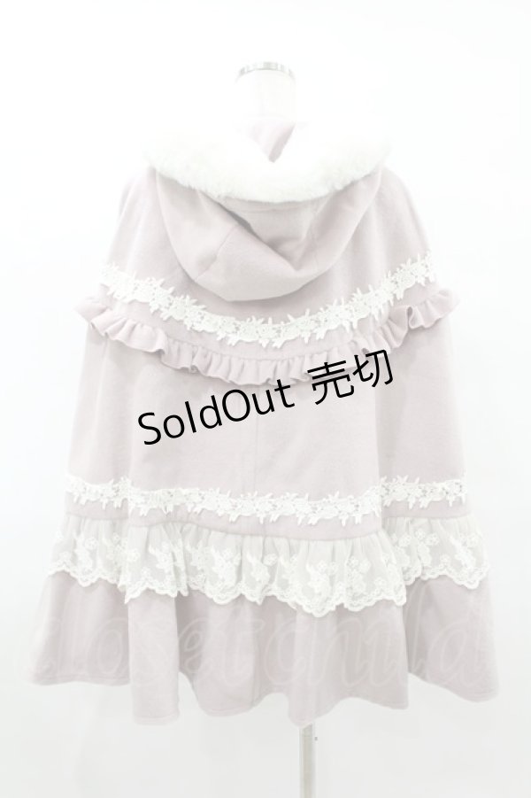 画像2: axes femme kawaii / ローズフリルケープコート M ピンク H-25-08-06-1047-AX-CO-NS-ZT-C068 (2)