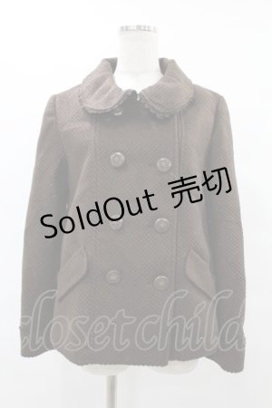 画像: axes femme / バックフリルラメコート M ブラウン H-25-08-06-1057-AX-CO-NS-ZT-C068