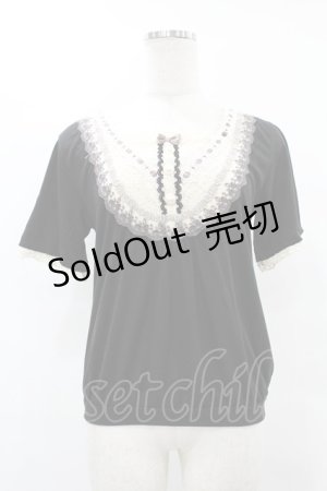 画像: axes femme / ヨーク切替トップス M ブラック H-25-08-06-1058-AX-TO-NS-ZH