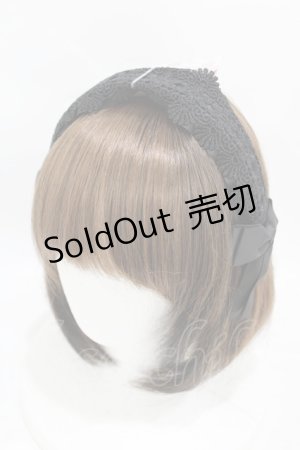 画像: m petit by misako / TT*AMレースカチューシャ  ブラック H-25-08-06-1006-LO-AC-NS-ZH