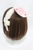 画像2: m petit by misako / TT*AMレースカチューシャ  アイボリー H-25-08-06-1007-LO-AC-NS-ZH (2)