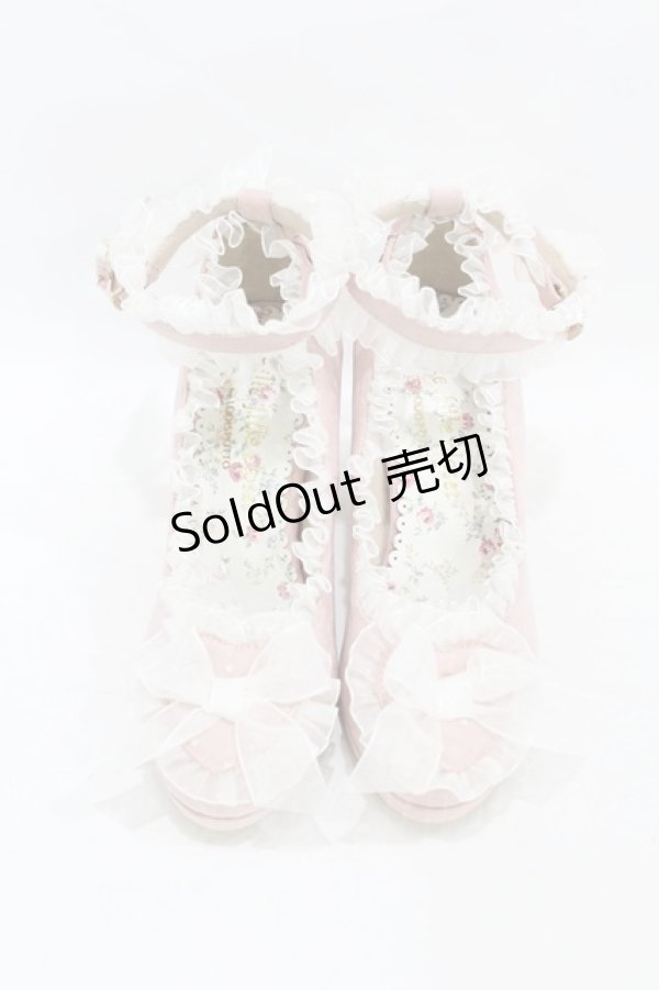画像1: mille fille closet by LODISPOTTO / Angel Ribbonパンプス S ピンク H-25-08-06-1002-LO-SH-NS-ZH (1)