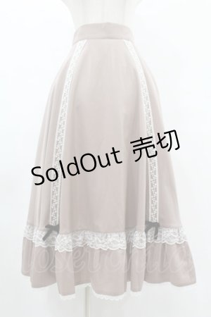 画像: Honey Cinnamon / 配色はしごレーススカート Free ベージュ H-25-08-06-1033-LO-SK-NS-ZH