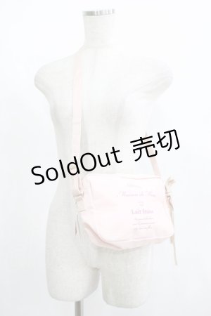 画像: Maison de FLEUR / 帆布リボンミニショルダー  ピンク H-25-08-06-059-LO-BG-NS-ZH