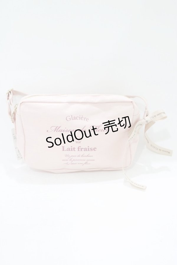 画像2: Maison de FLEUR / 帆布リボンミニショルダー  ピンク H-25-08-06-059-LO-BG-NS-ZH (2)