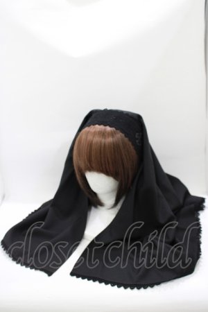 画像: ALICE and the PIRATES / Double faced Saint sisterヴェール  ブラック H-25-08-06-063-PA-AC-NS-ZH
