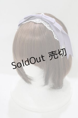 画像: axes femme kawaii / レースリボンカチューシャ  ラベンダー H-25-08-06-065-AX-AC-NS-ZH