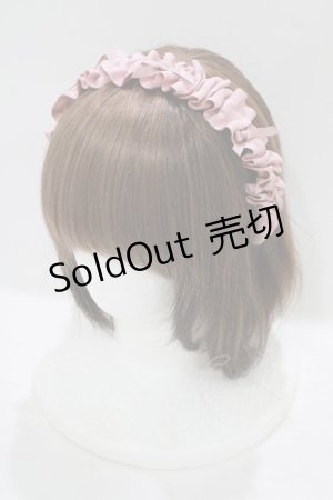 画像: m petit by misako / AMギャザーカチューシャ  ピンク H-25-08-06-075-LO-AC-NS-ZH