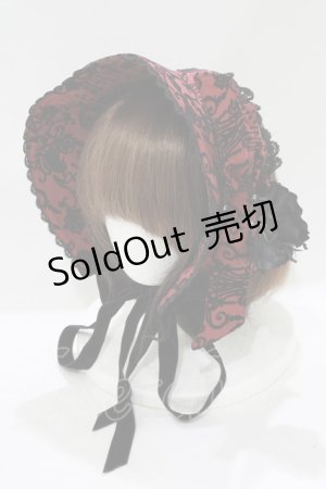 画像: ALICE and the PIRATES / シャンデリアフロッキークラシカルボンネット  ボルドー H-25-08-06-077-PA-AC-NS-ZH