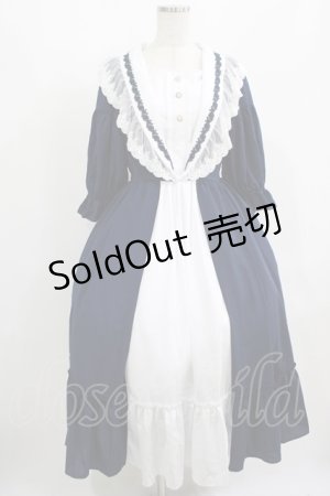 画像: axes femme kawaii / マリアンヌワンピース M ネイビー H-25-08-06-007-AX-OP-NS-ZH