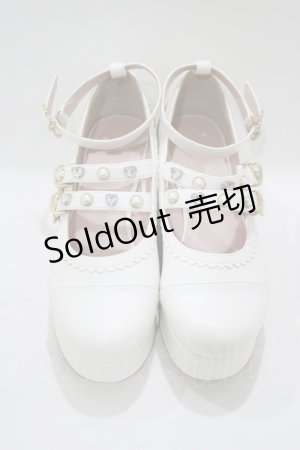 画像: LIZ LISA / トゥーシューズ風厚底パンプス L（24.5cm） オフ H-25-08-06-080-LO-SH-NS-ZH