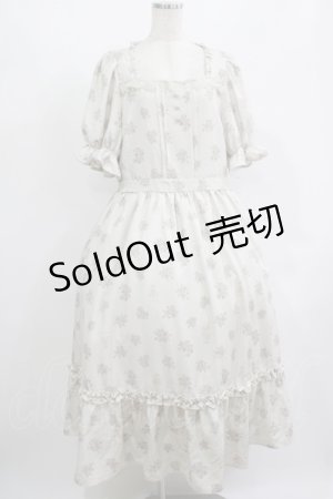 画像: m petit by misako / AOKハナガラスクエアワンピース 3L 生成り H-25-08-06-011-LO-OP-NS-ZH