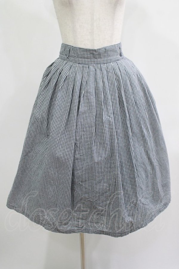 画像4: an another angelus / チェック衿トップス+スカート Free ネイビー H-25-08-06-014-CA-OP-NS-ZH (4)